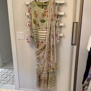 Floral Green Women's Dress